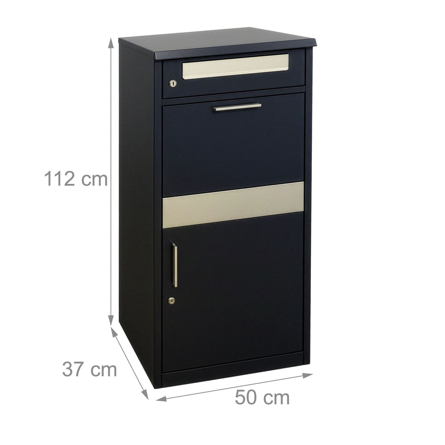 Weatherproof Parcel Letterbox with Lockable Compartments