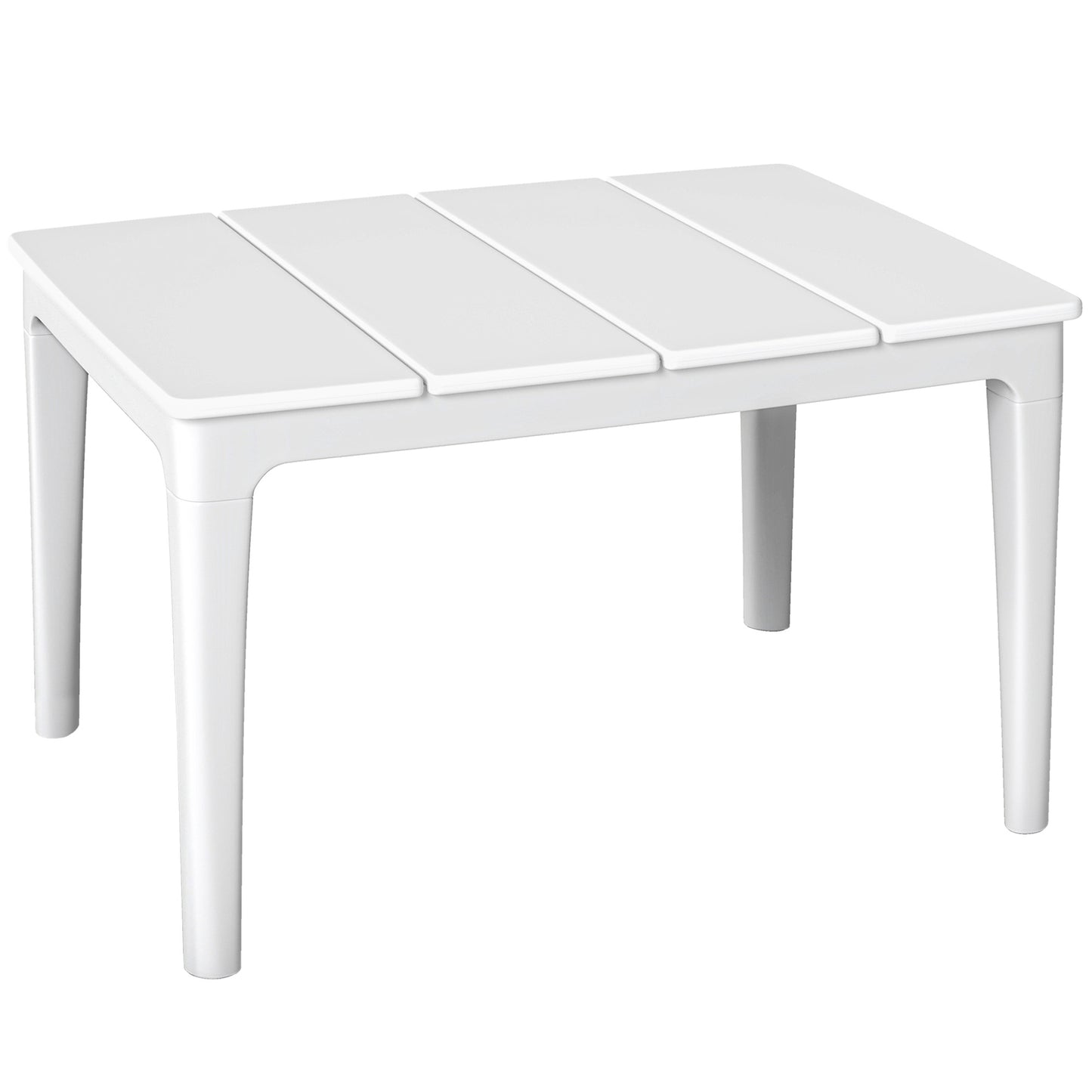 Weatherproof Plastic Outdoor Side Table, 70x53 cm, 35 kg Capacity