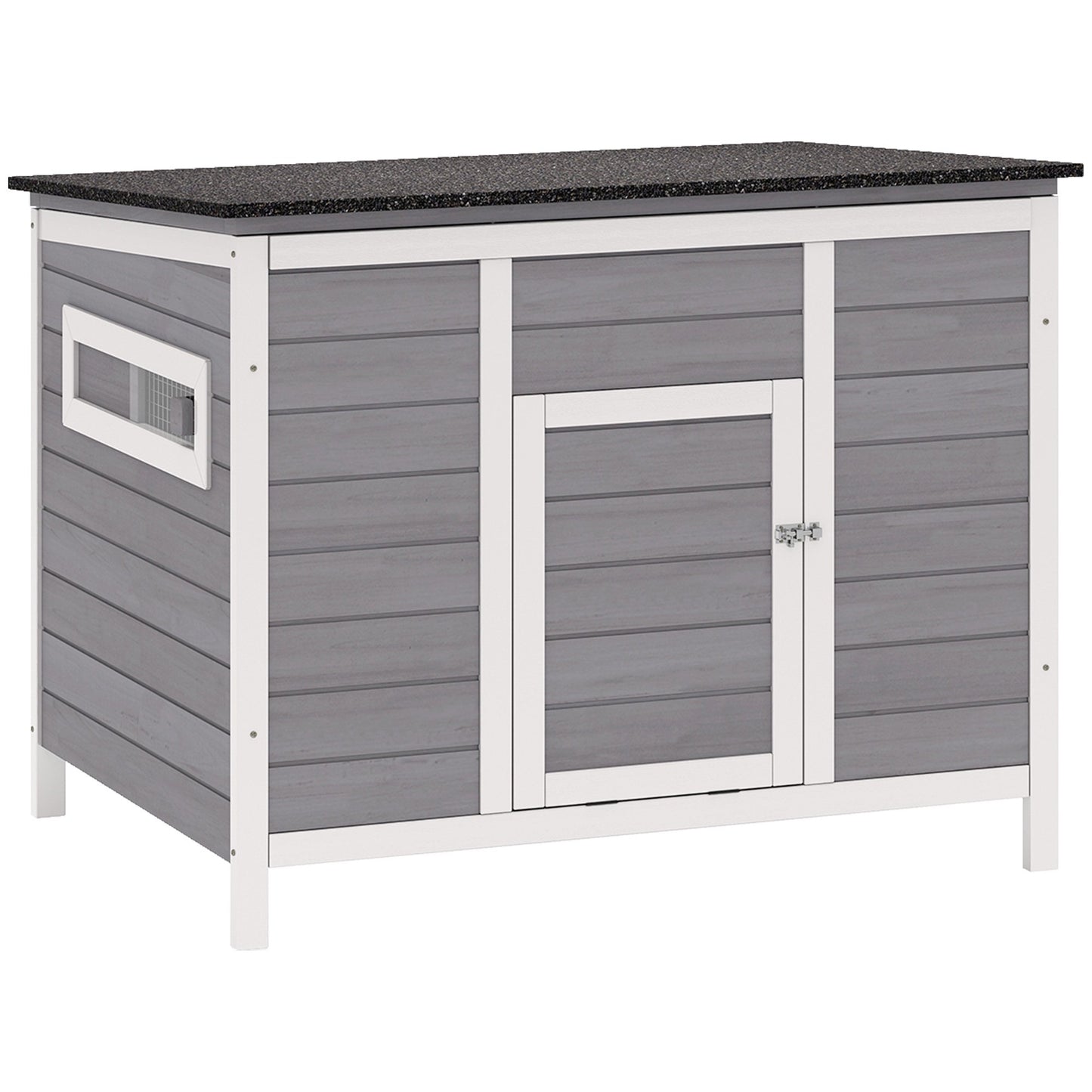 Weatherproof Wooden Duck House with Removable Floor, 93x70x72cm