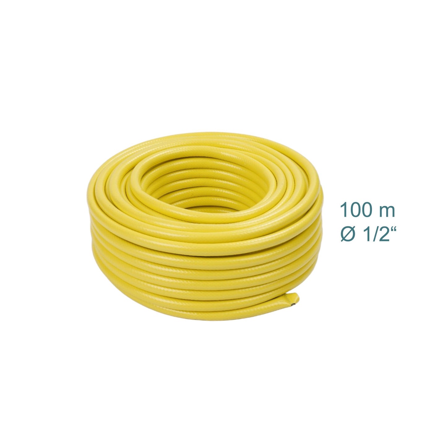 Weatherproof Yellow Garden Hose, UV-Resistant, 1/2 Inch