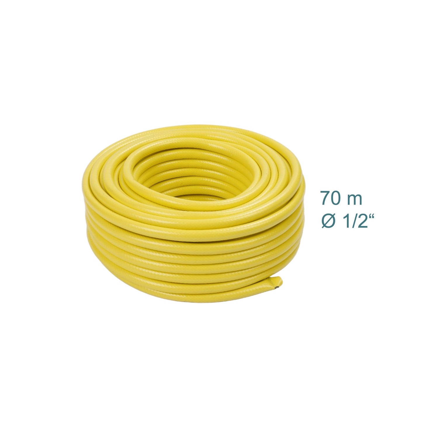 Weatherproof Yellow Garden Hose, UV-Resistant, 1/2 Inch