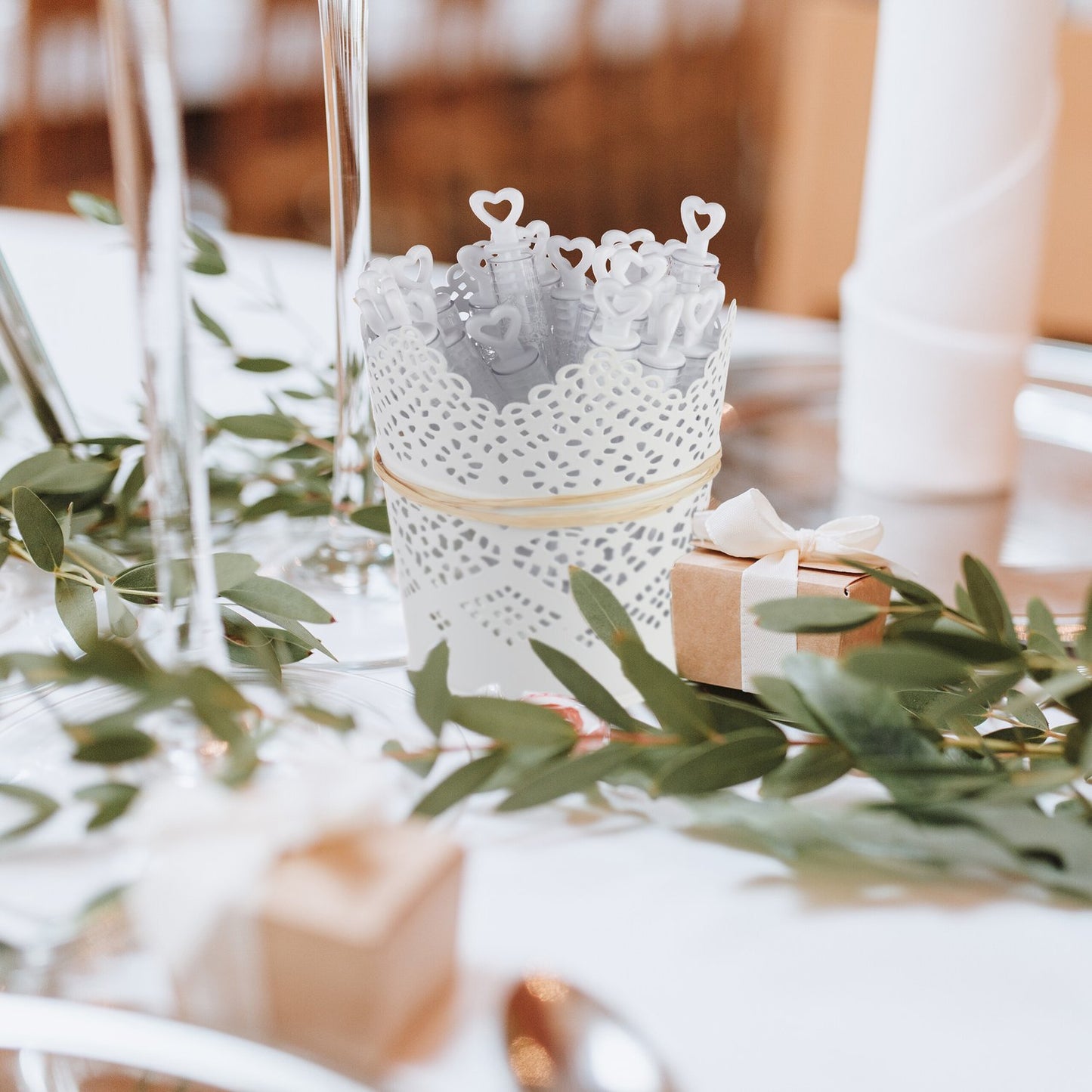 Wedding Bubbles – Heart-Shaped Handles, Guest Gifts