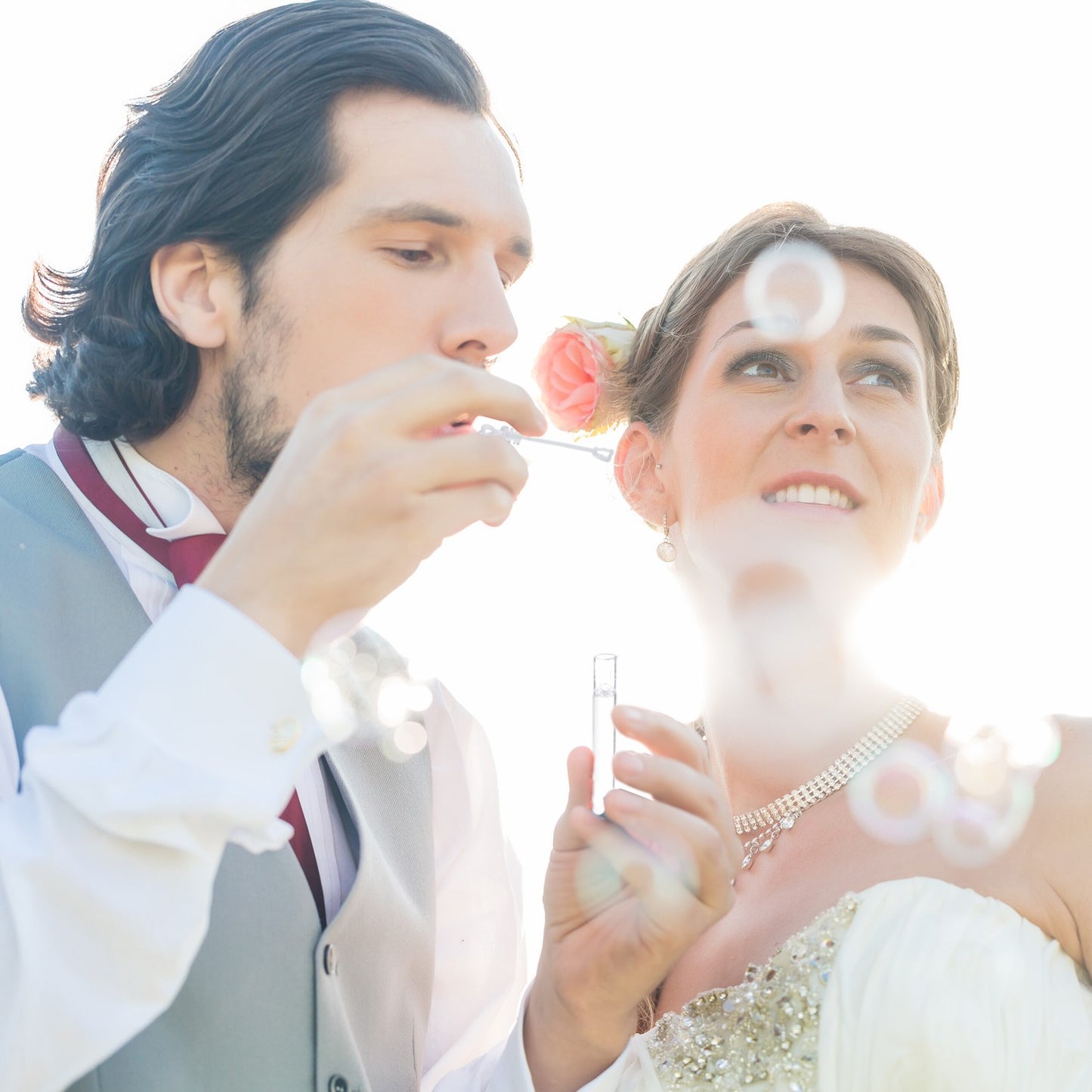 Wedding Bubbles – Heart-Shaped Handles, Guest Gifts