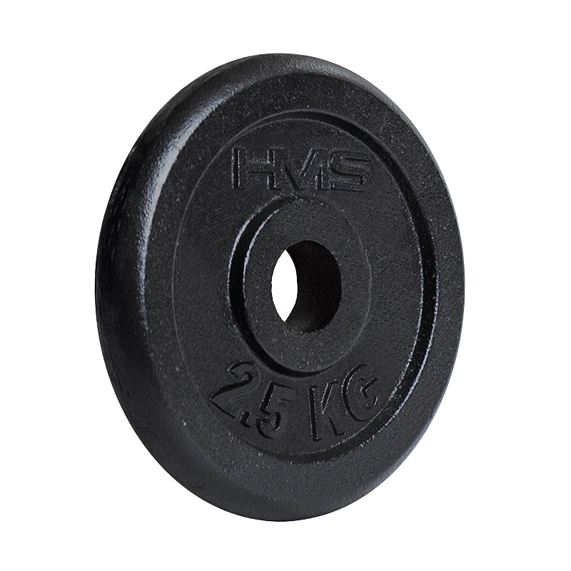 Weight Plate 2.5 kg, Black, Cast Iron