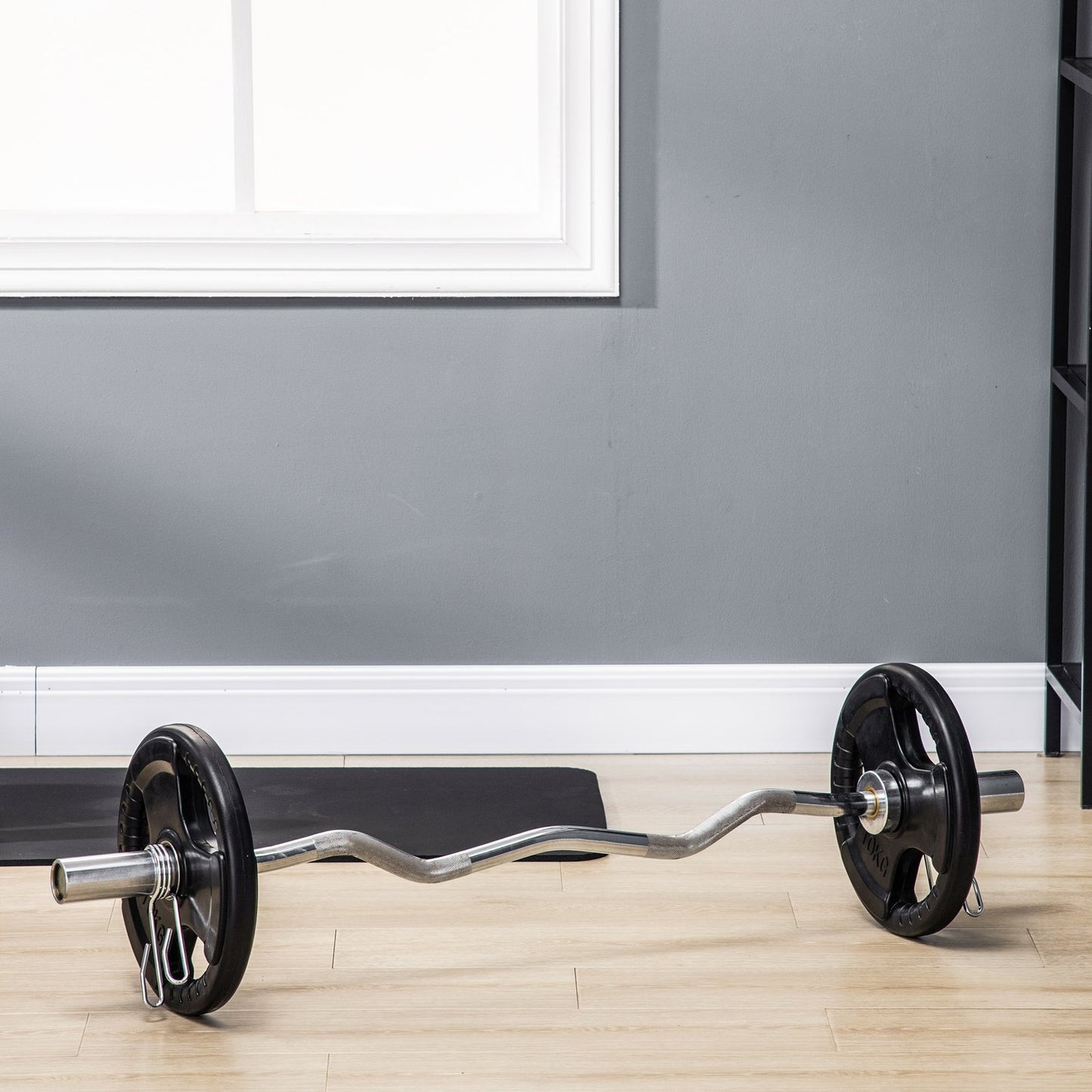 10 kg rubber olympic weight plates set, floor friendly