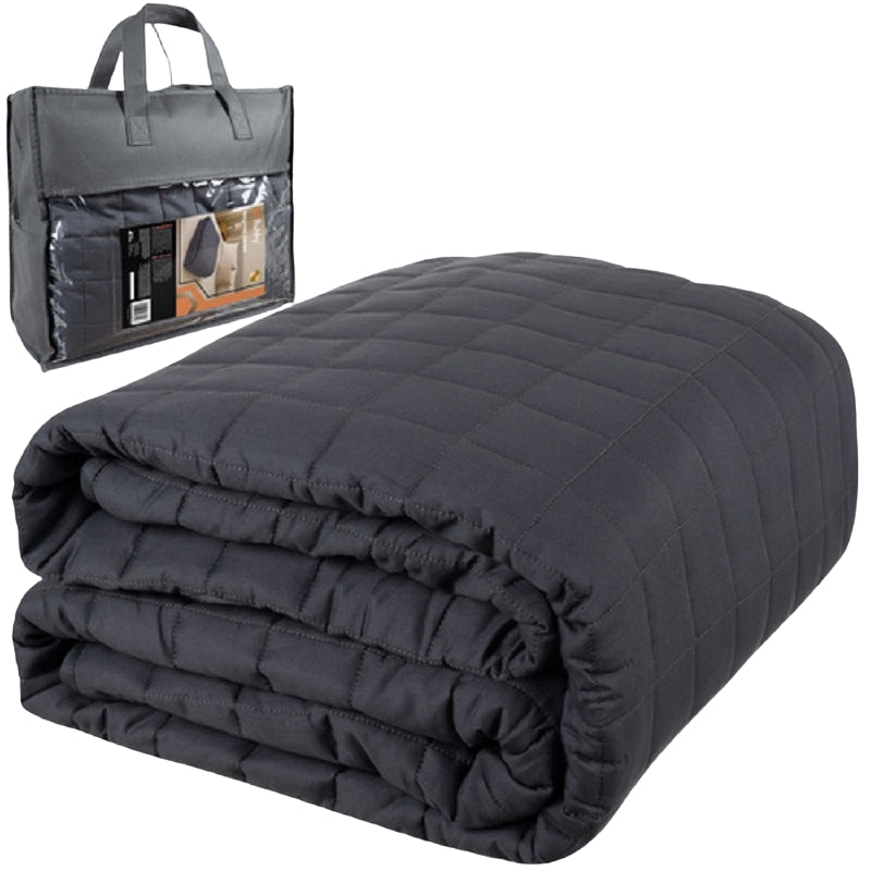 Weighted Blanket 200x220cm, 10kg, Grey, Double-Sided