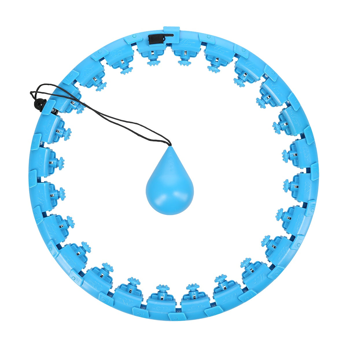 Weighted Blue Hula Hoop for Fitness