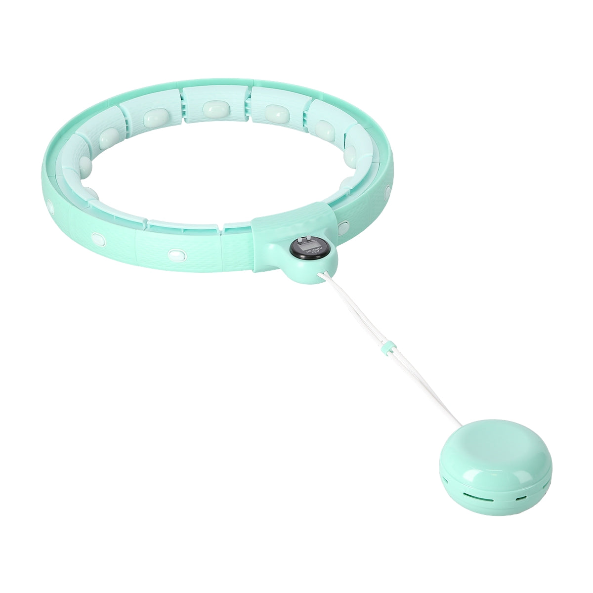 Weighted Green Hula Hoop with Counter