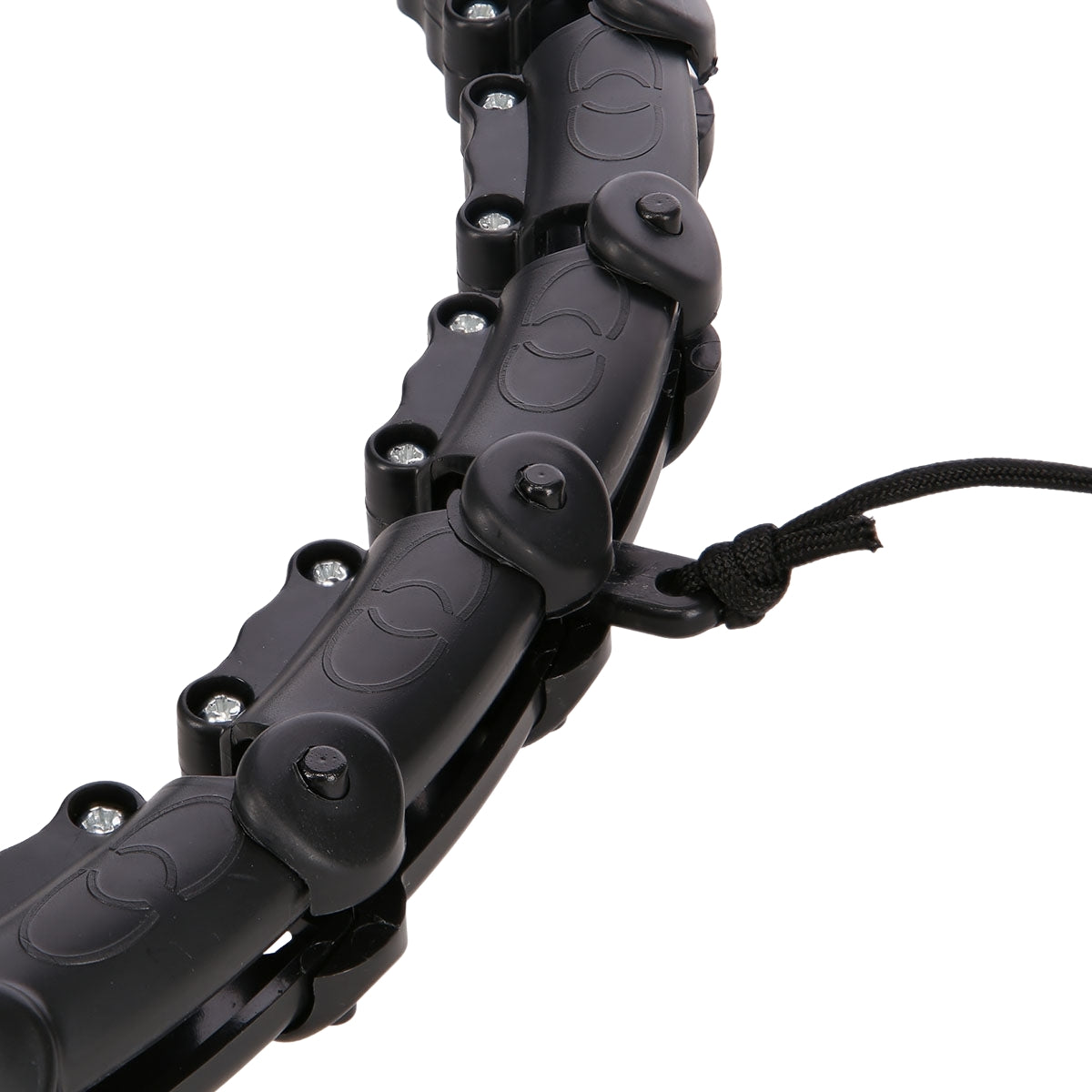 Weighted Hula Hoop, Black – Fitness Exercise Tool