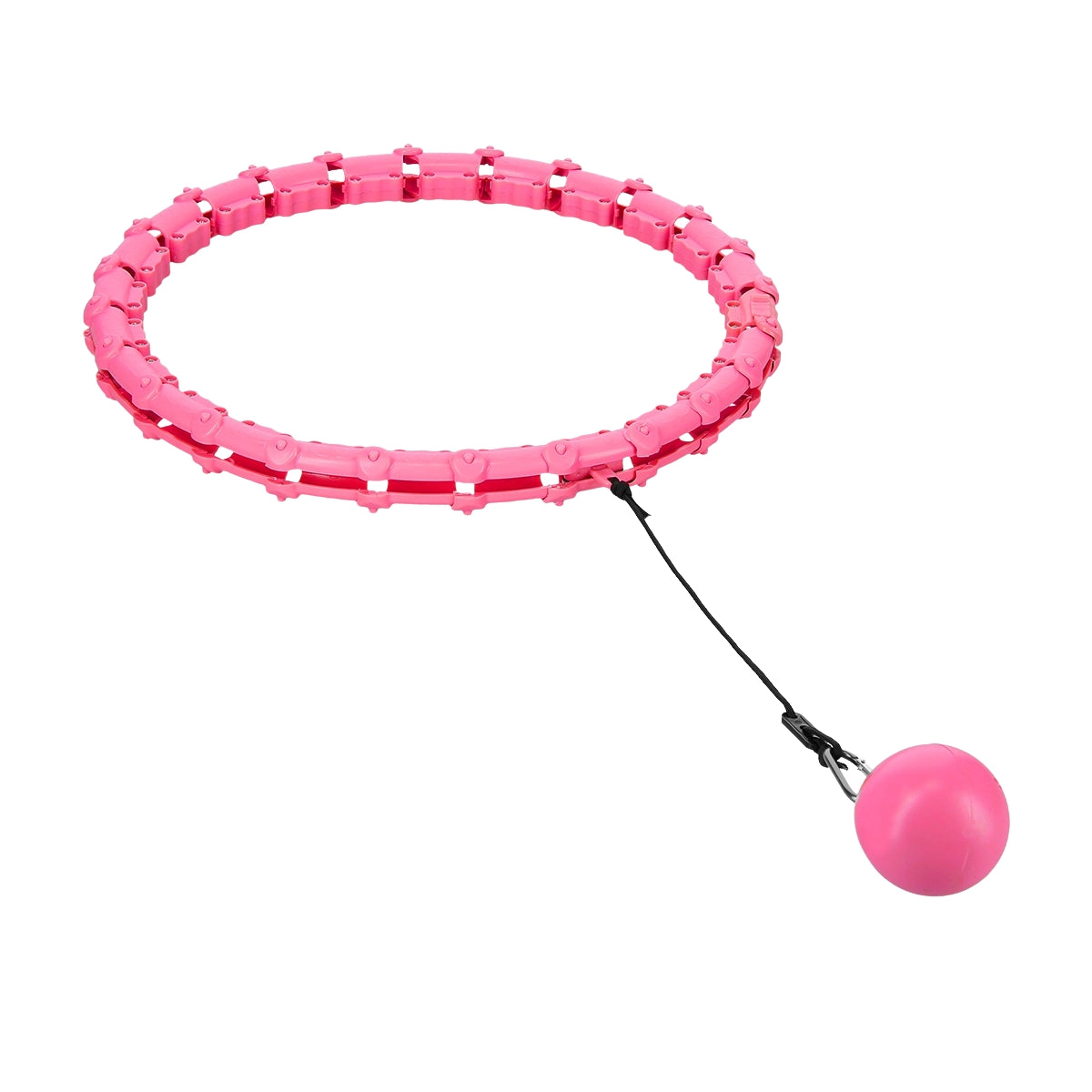 Weighted Hula Hoop, Pink – Fitness Exercise Tool