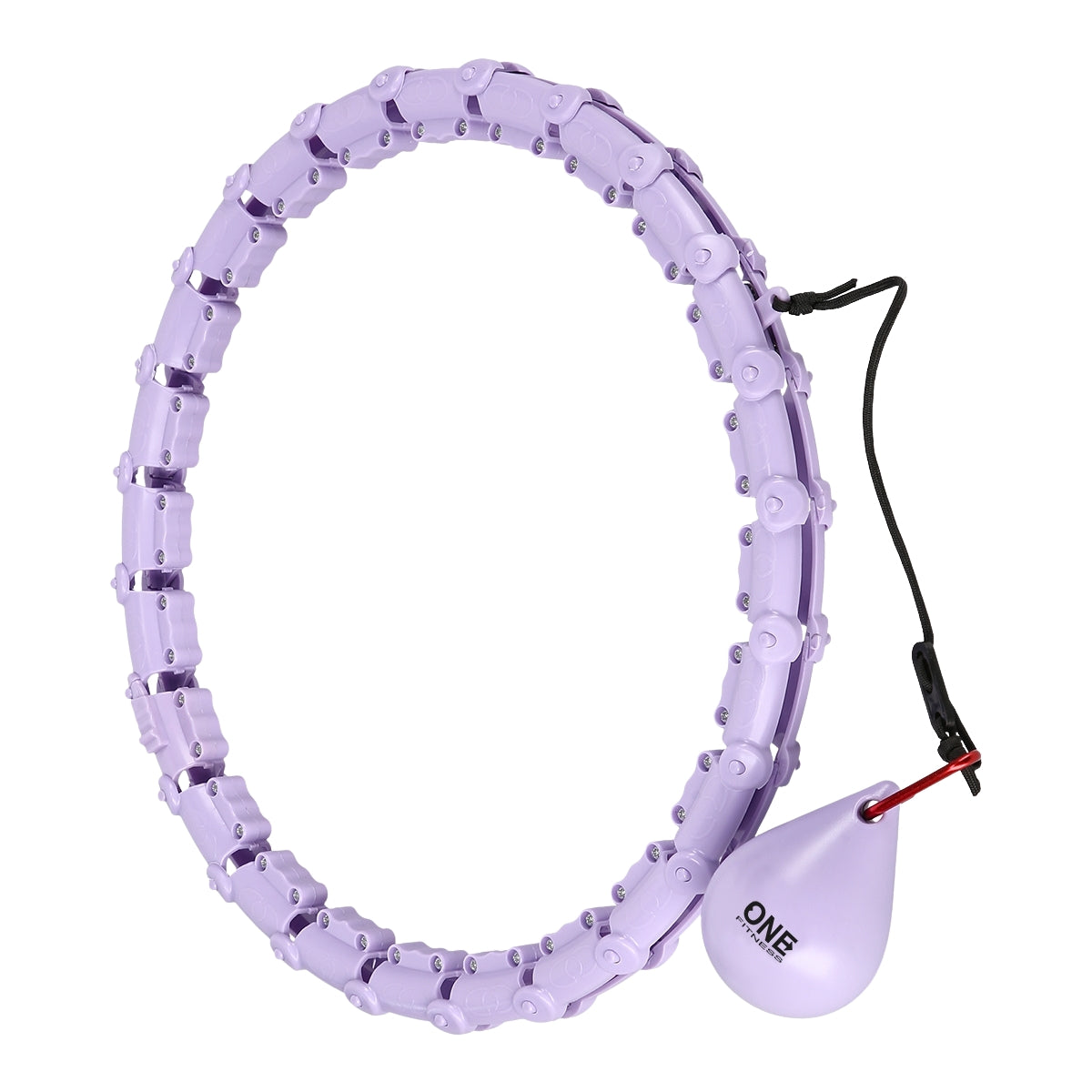 Weighted Hula Hoop, Violet – Fitness Exercise Tool
