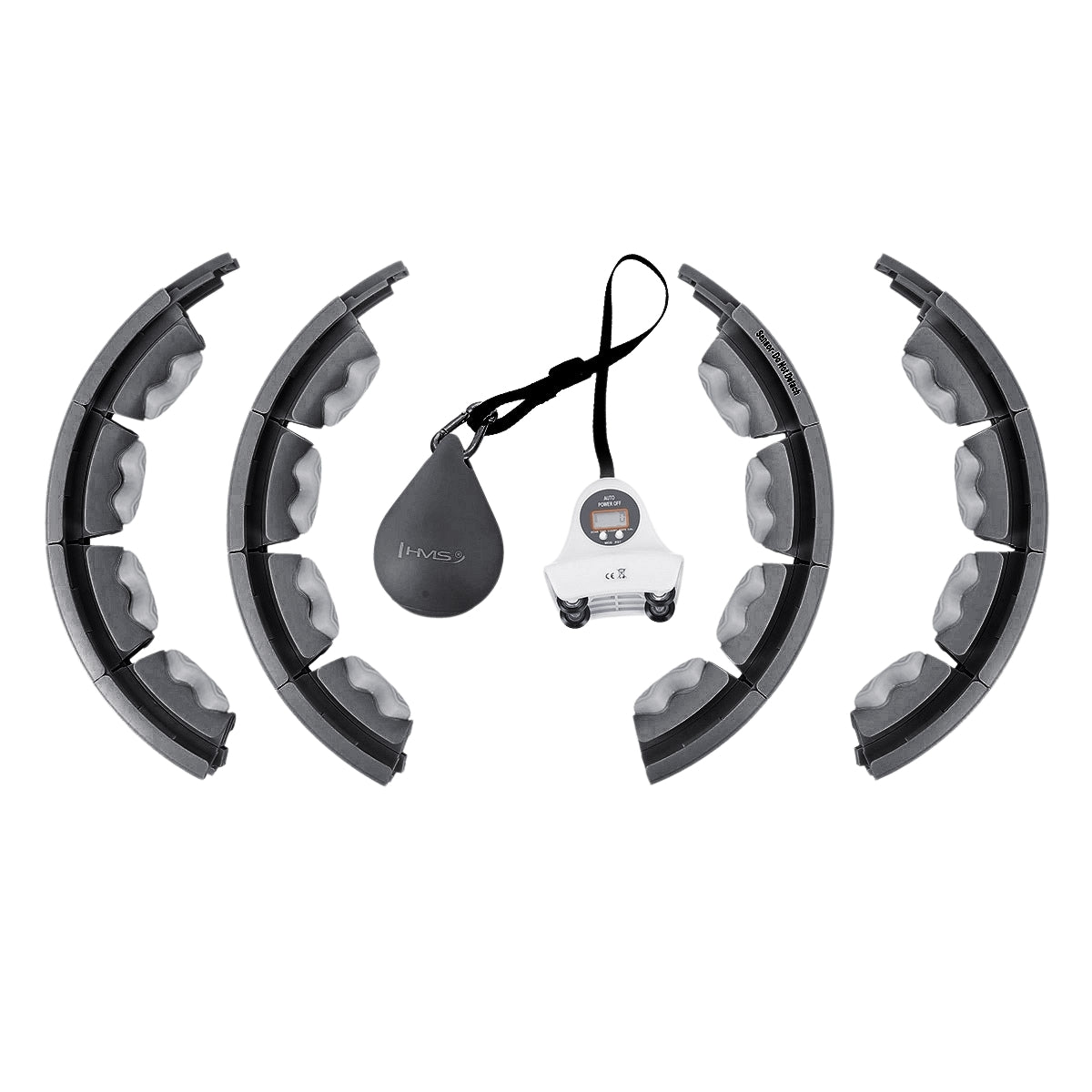 Weighted Hula Hoop with Counter, Black