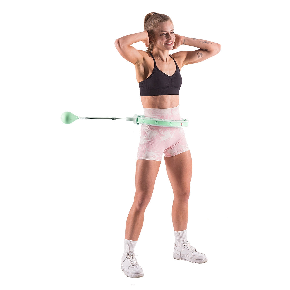 Weighted Hula Hoop with Counter & Waist Support, Plus Size