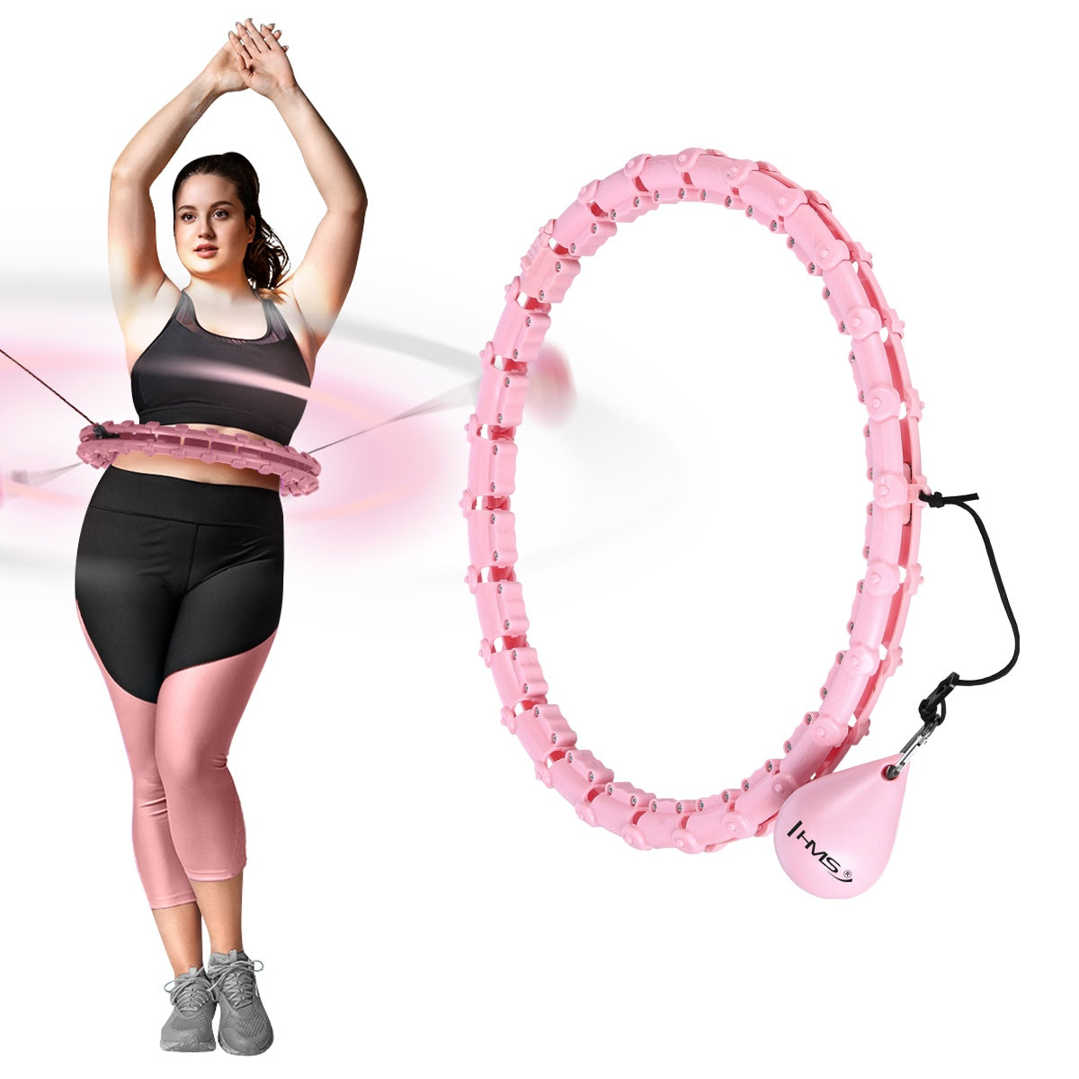 Weighted Hula Hoop with Waist Support, Plus Size