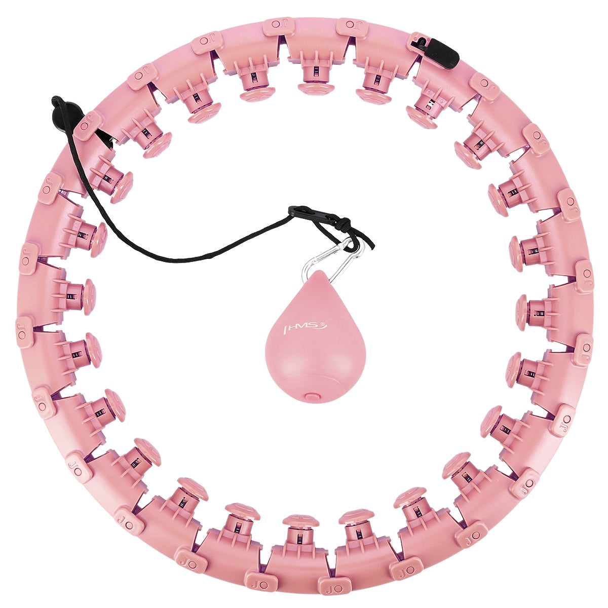 Weighted Pink Hula Hoop for Fitness