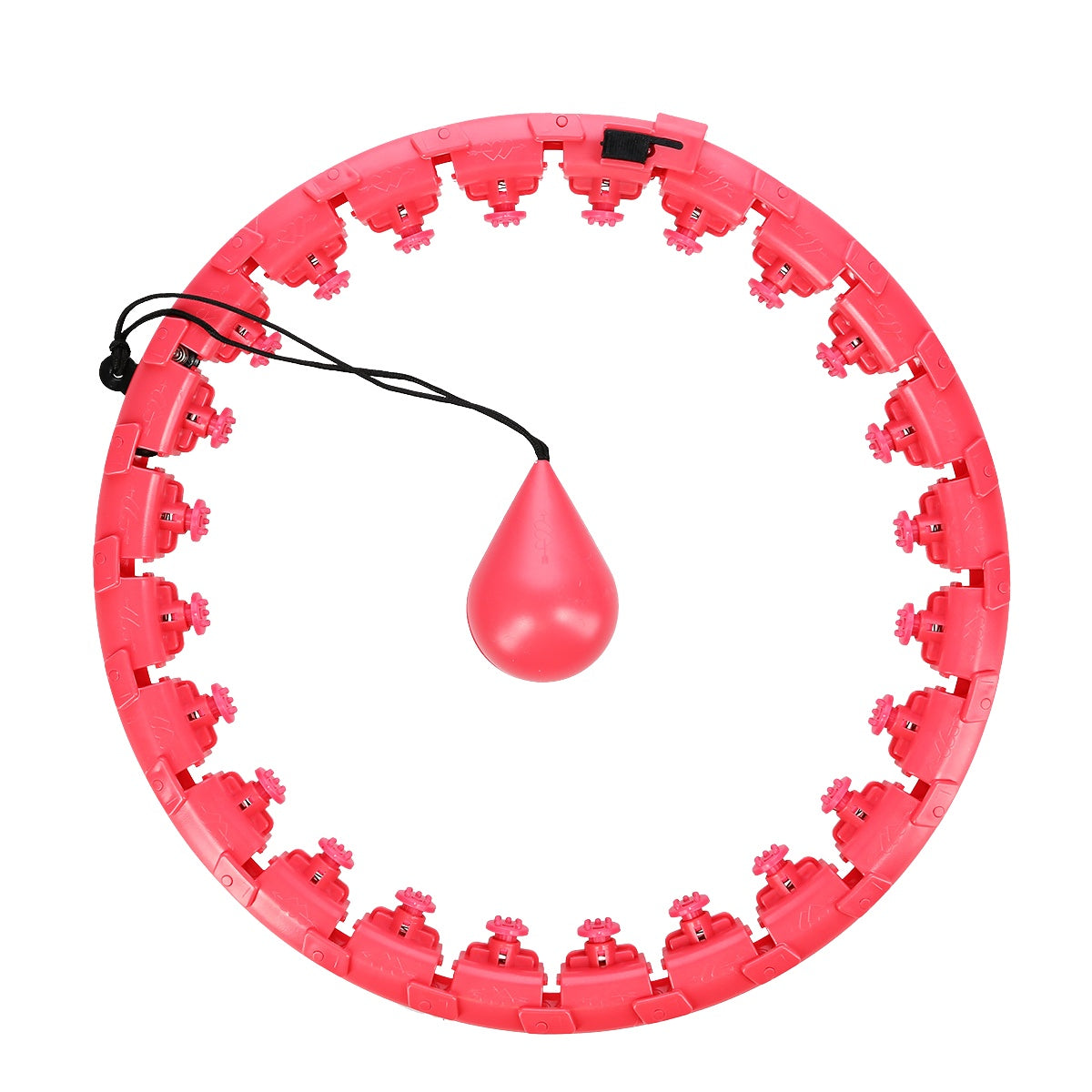 Weighted Red Hula Hoop for Fitness