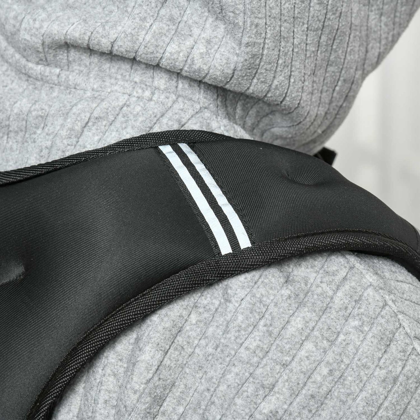 Weighted vest 10 kg adjustable strength training, black