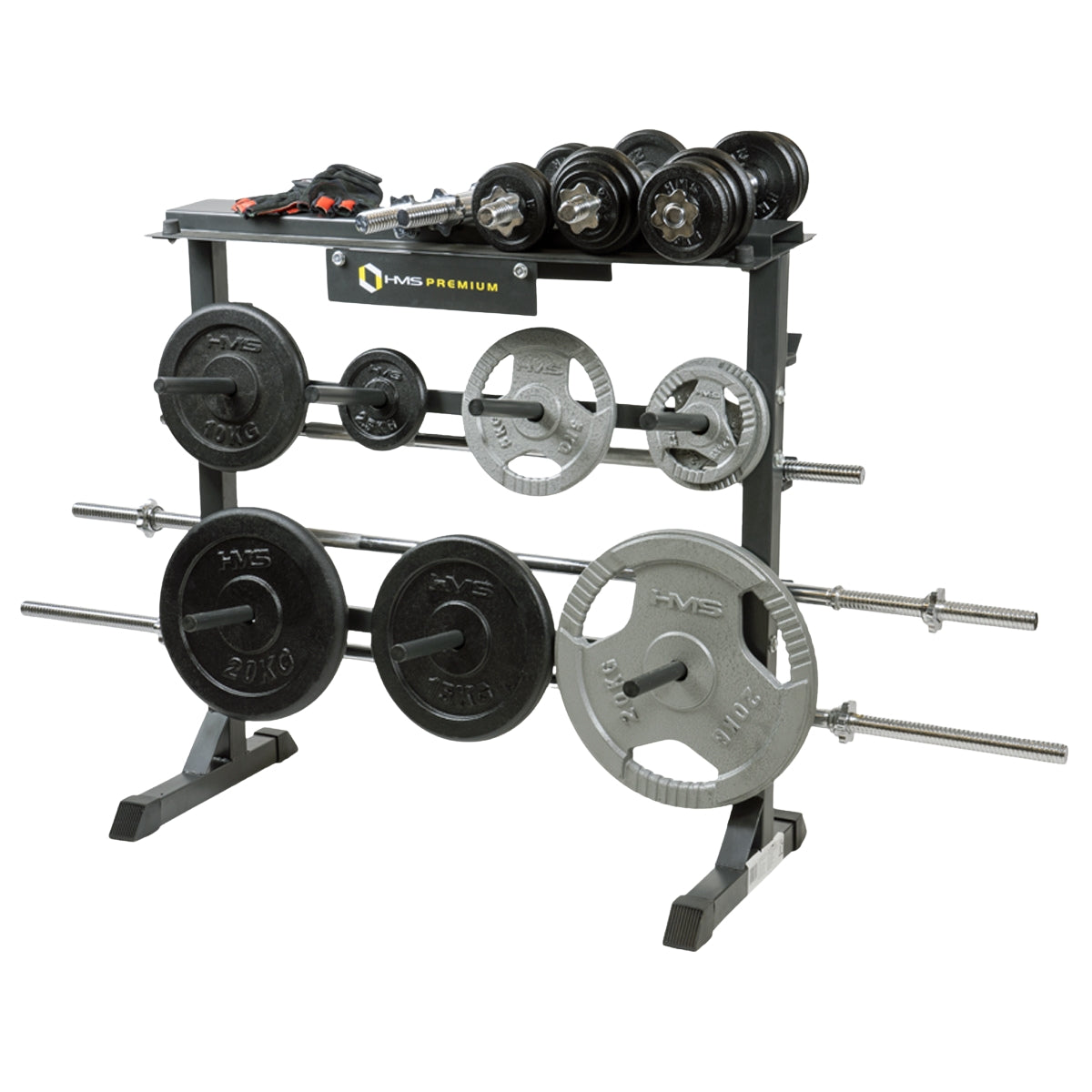 Weights Rack for Barbells & Dumbbells, Steel Storage