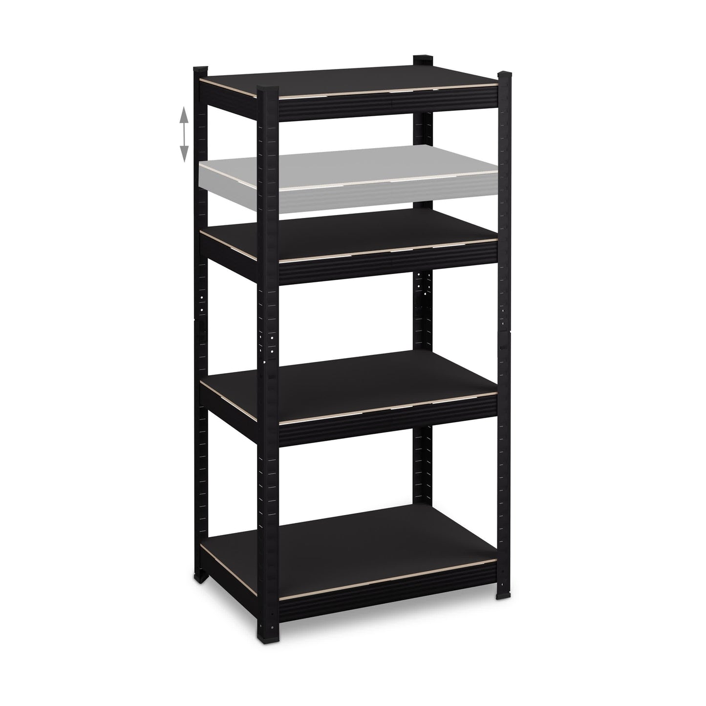 Weight shelf with 4 levels