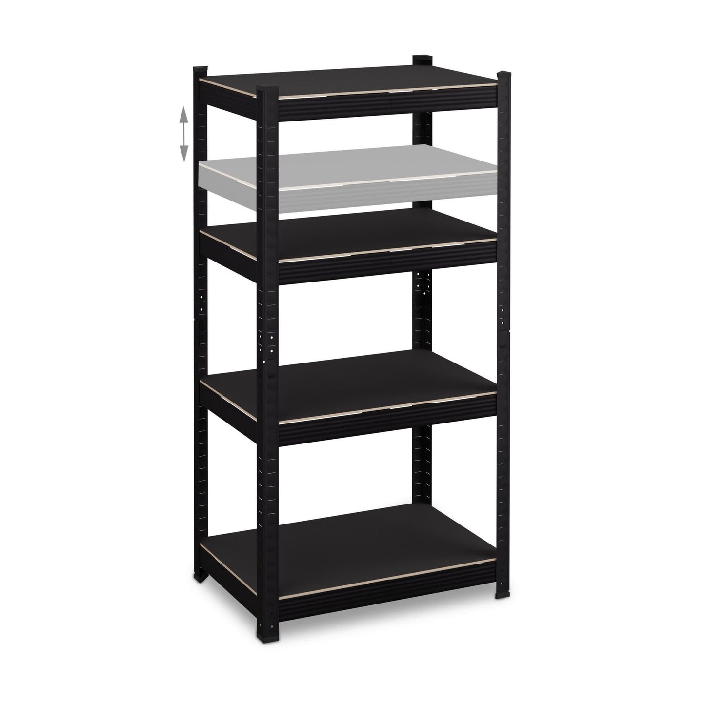Weight shelf with 4 levels