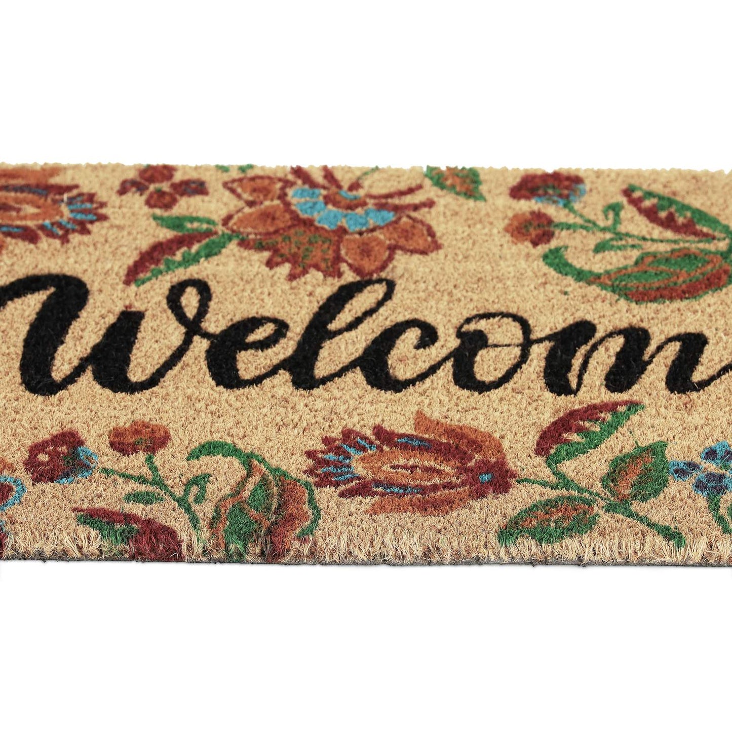 Welcome coconut door mat