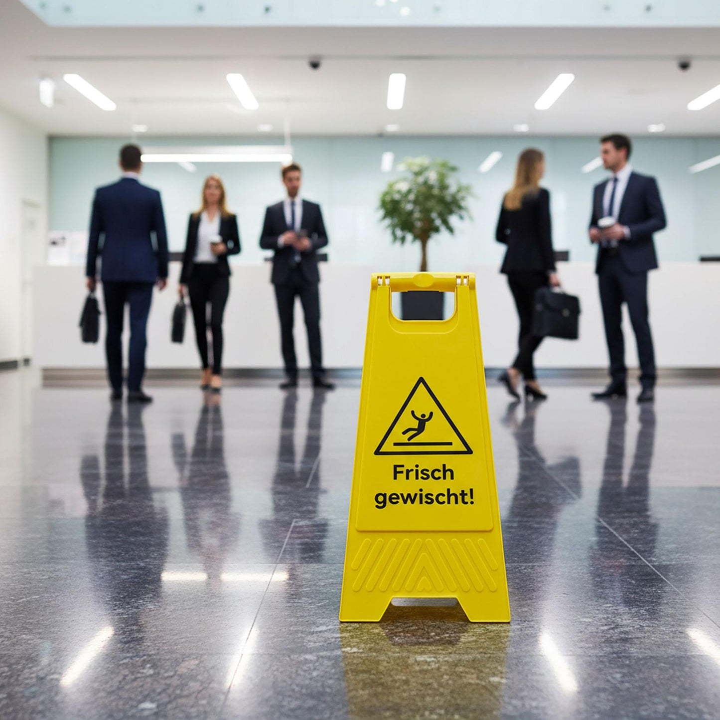 Wet Floor Signs, 2-Pack, Folding, Double-Sided