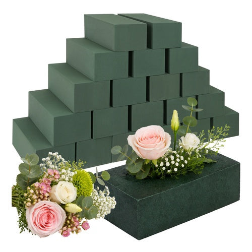 Wet Floral Foam Blocks 23x11x8cm, 20 Pack for Flowers