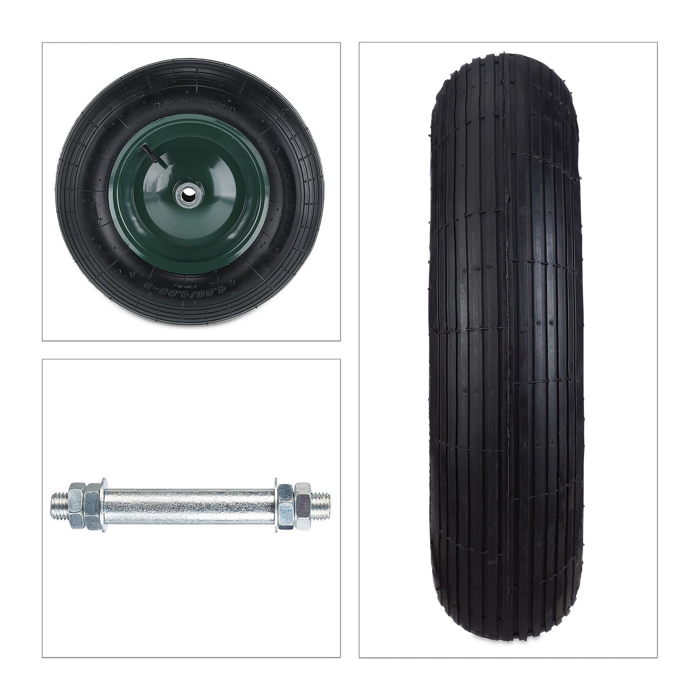 Wheelbarrow Wheel with Axle 4.80 4.00-8