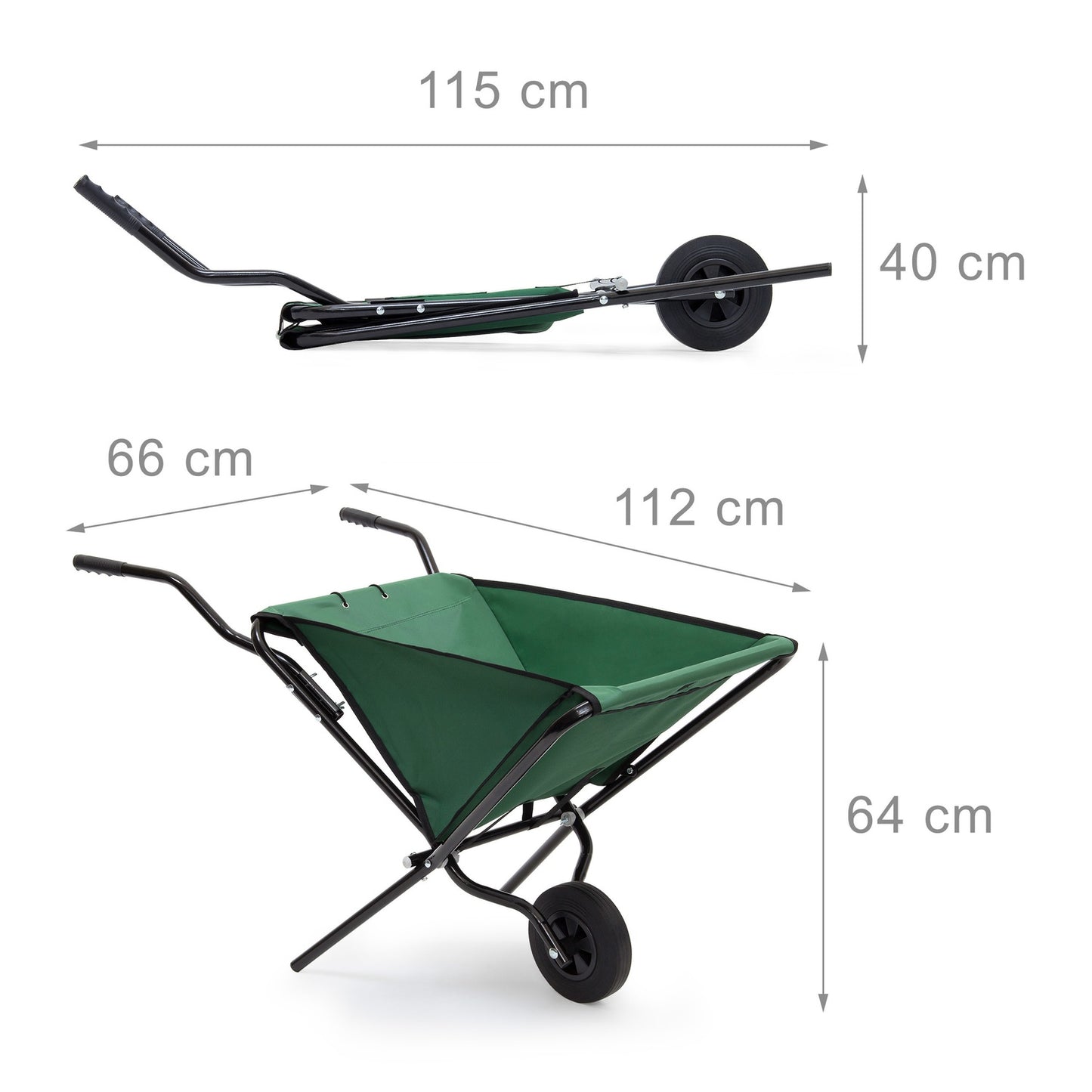 Wheelbarrow foldable