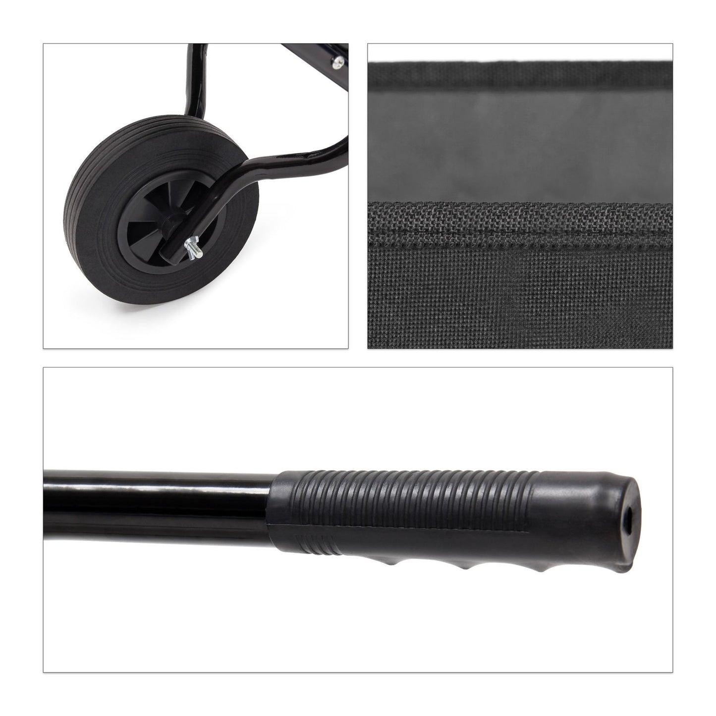 Wheelbarrow foldable black