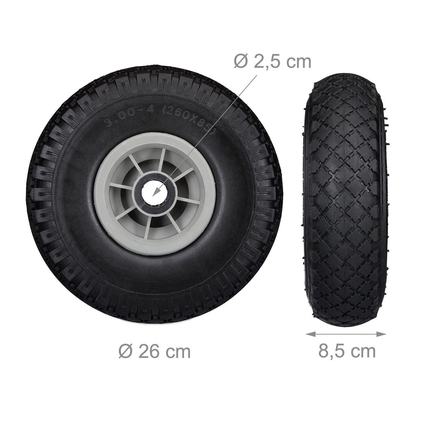 Wheelbarrow wheels 2 pcs.