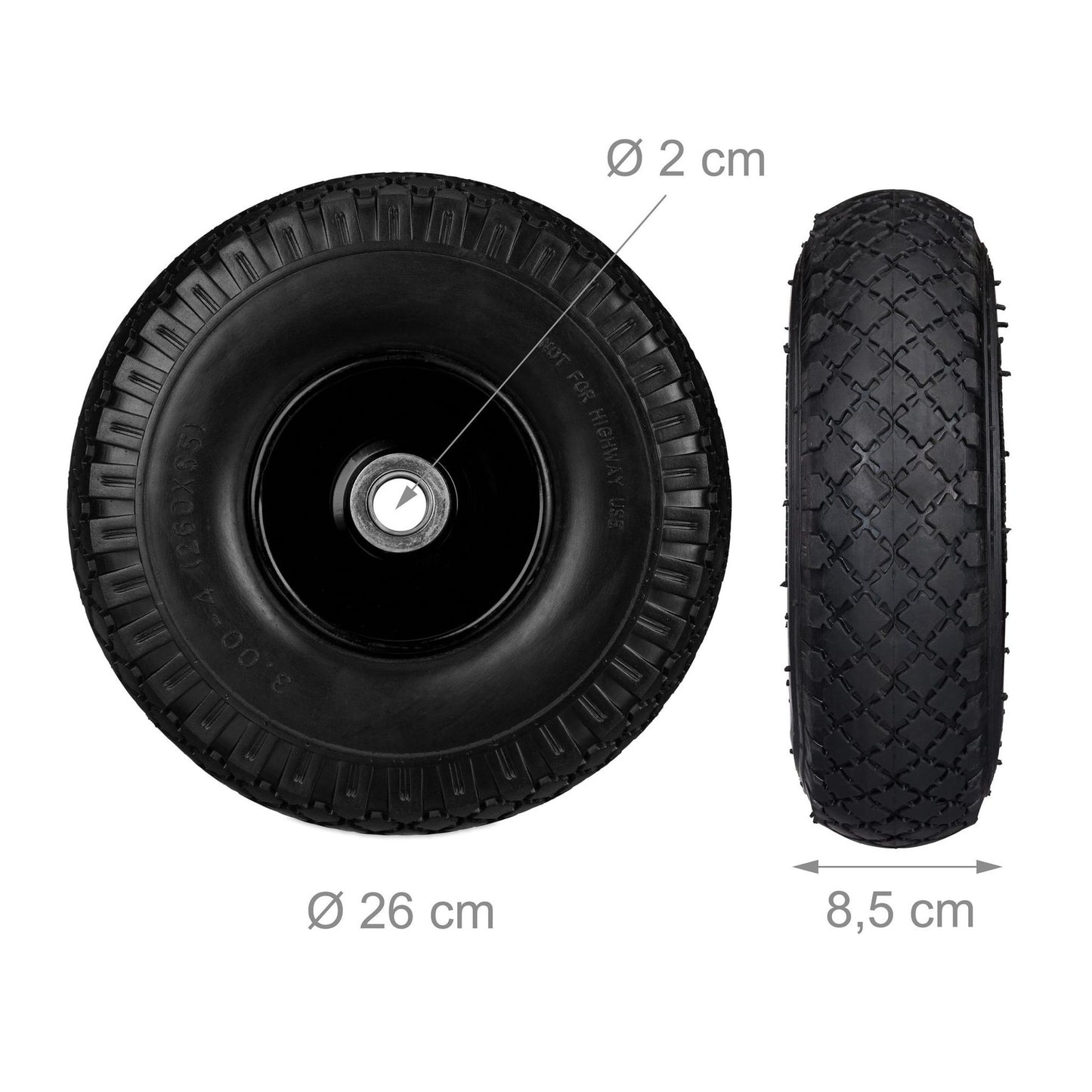 Wheelbarrow wheels 2 pcs.