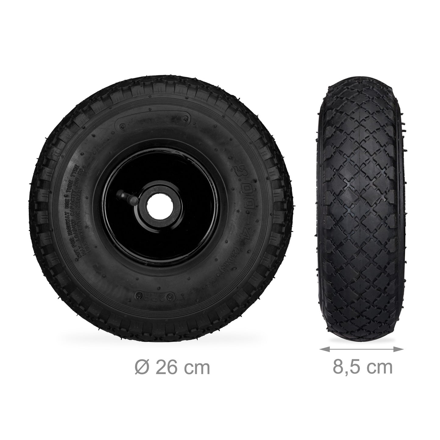 Wheelbarrow wheels 2 pcs.