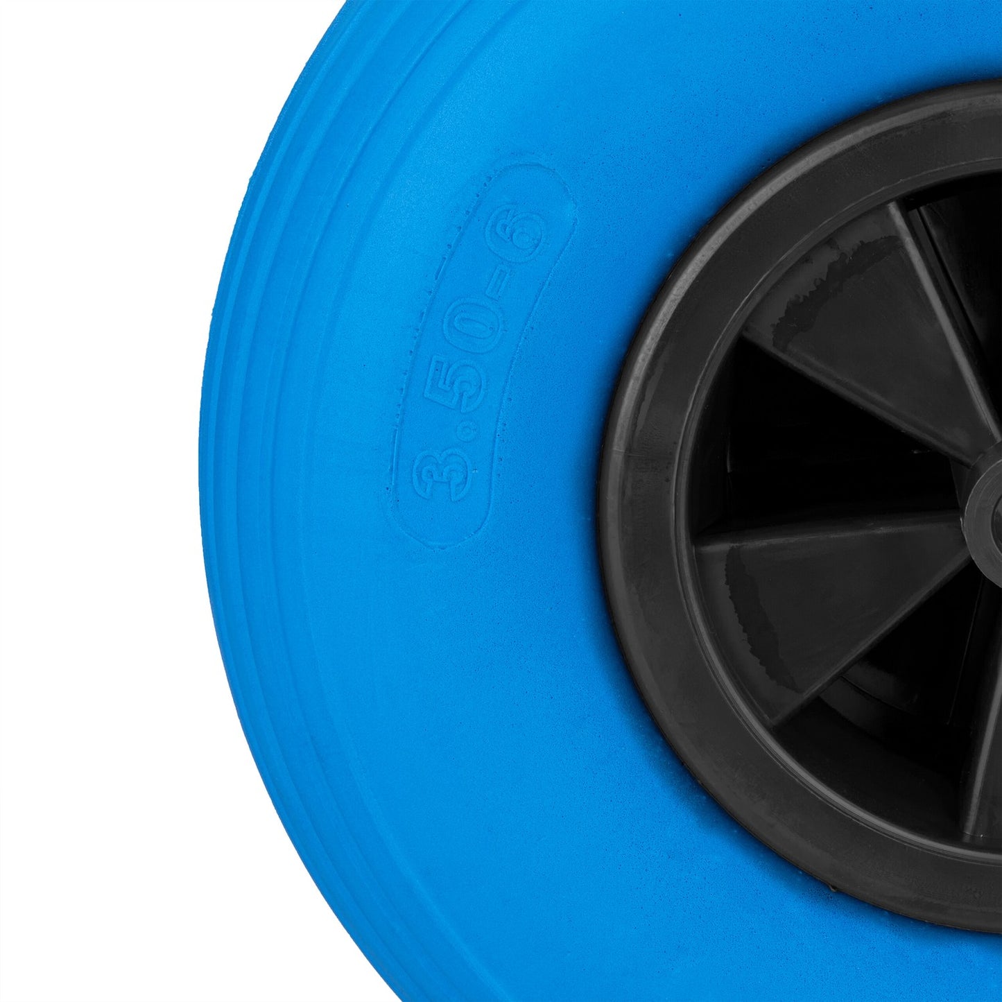 Wheel for wheelbarrow 3.50-6 in blue/black