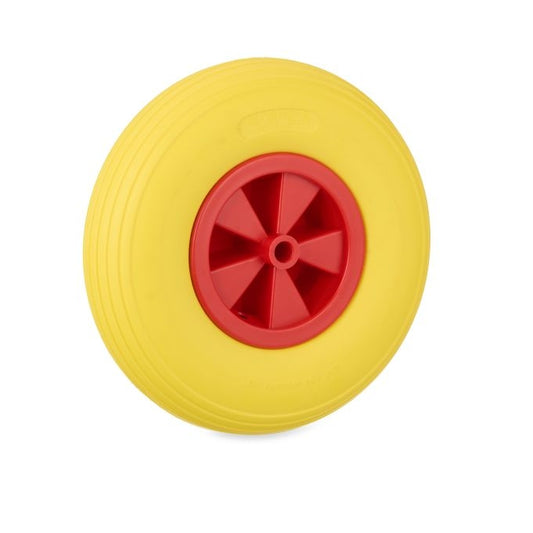 Wheel for wheelbarrow 3.50-6 in yellow/red