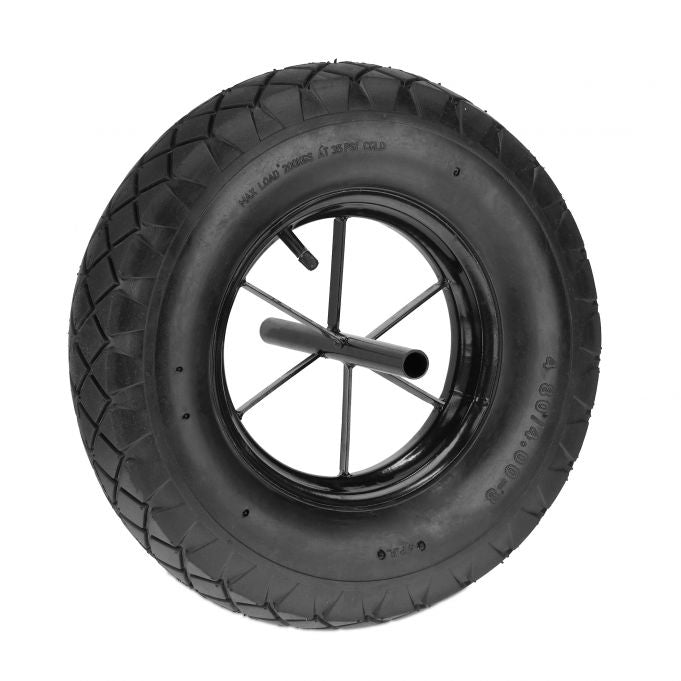 Wheel for wheelbarrow 4.80 4.00-8 with axle
