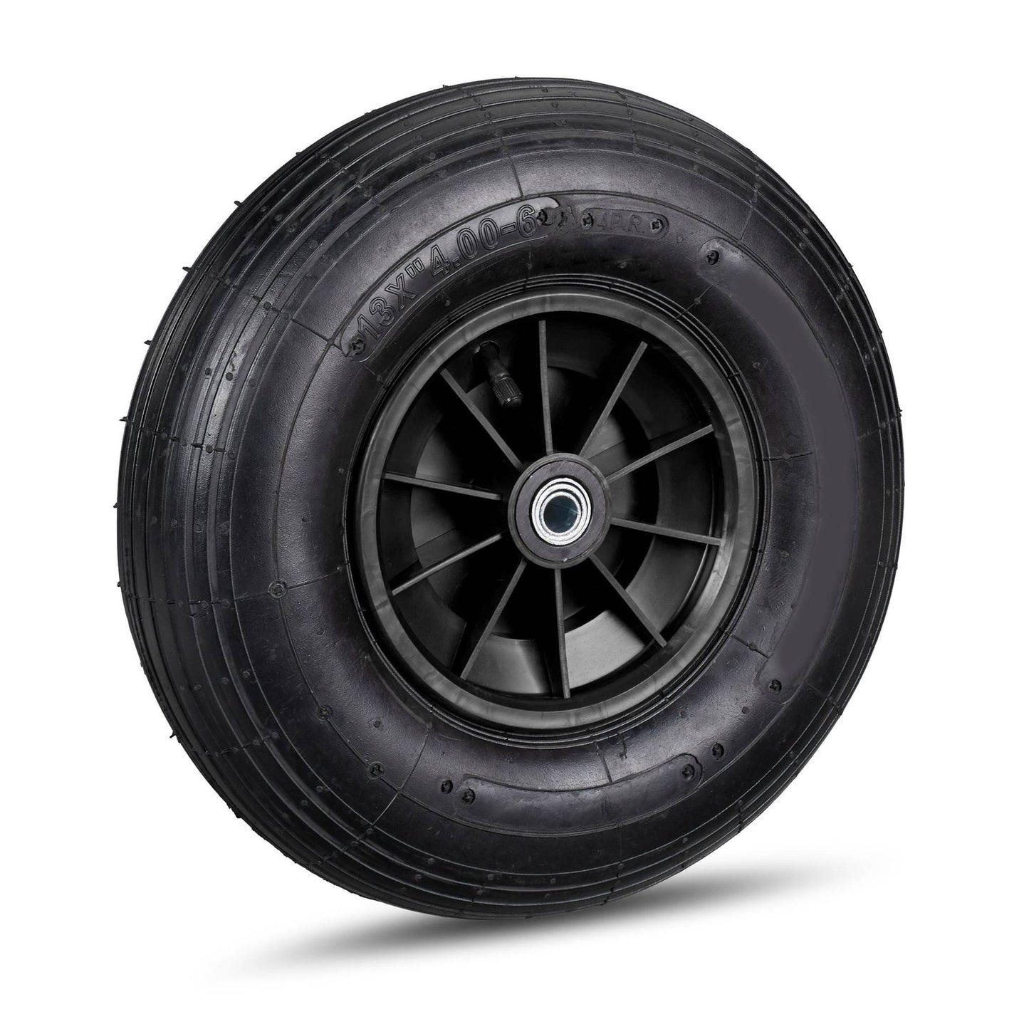 Wheel for wheelbarrow solid rubber 4.00-6