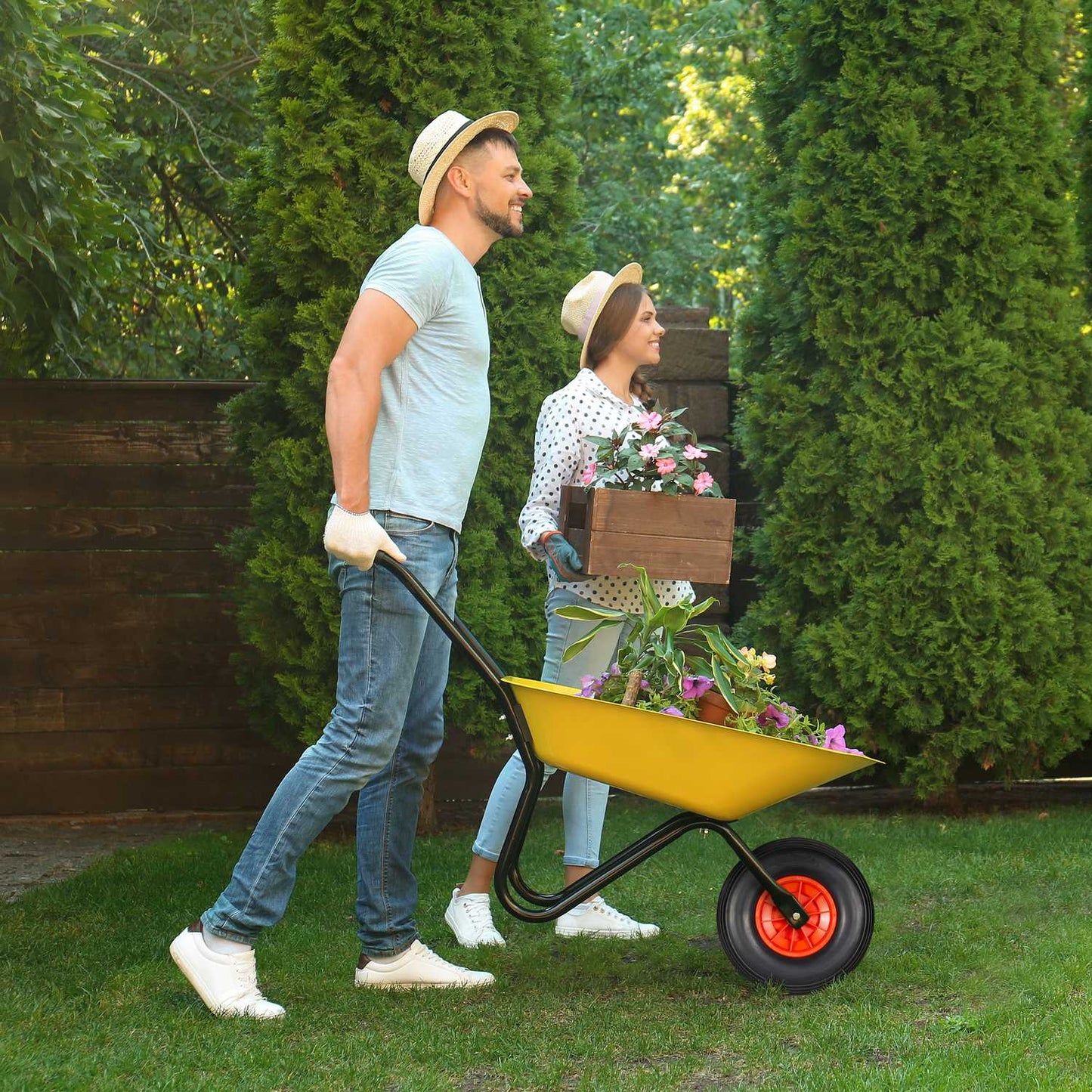 Wheel for wheelbarrow solid rubber 4.00-6