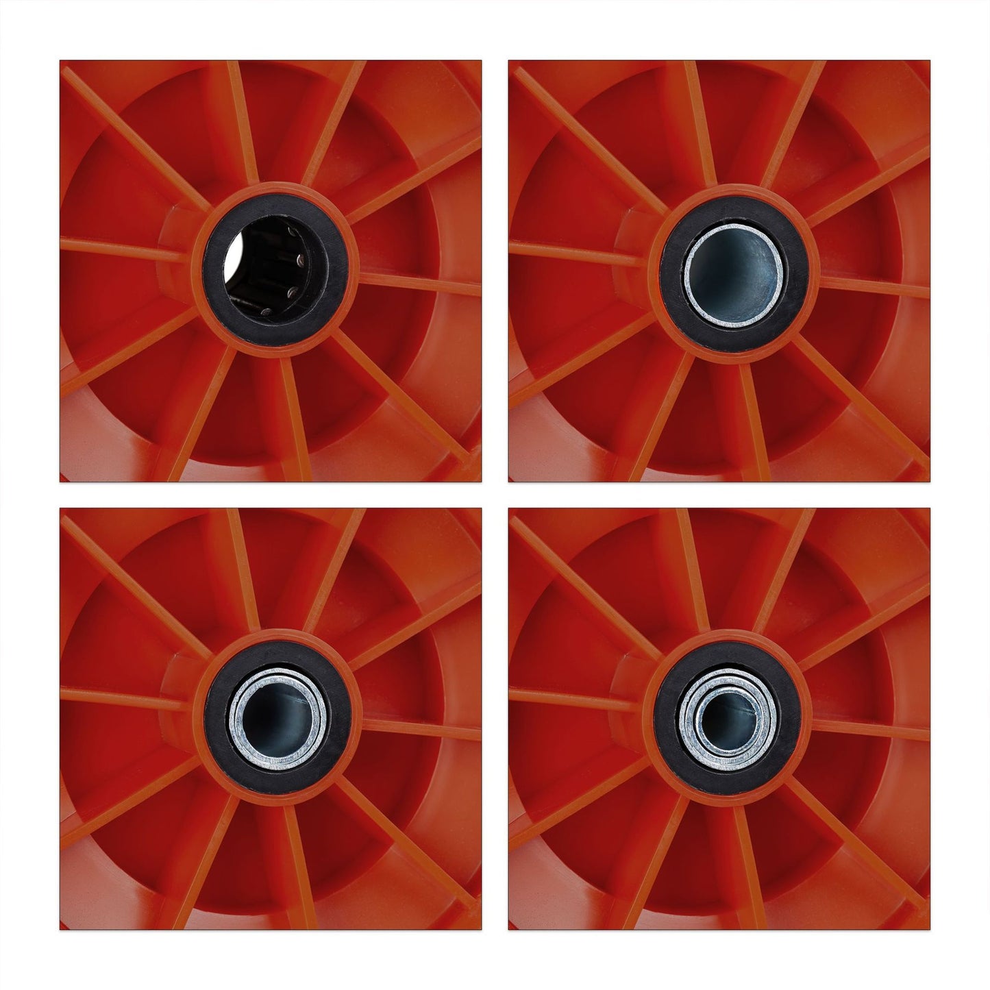 Wheel for wheelbarrow solid rubber 4.00-6