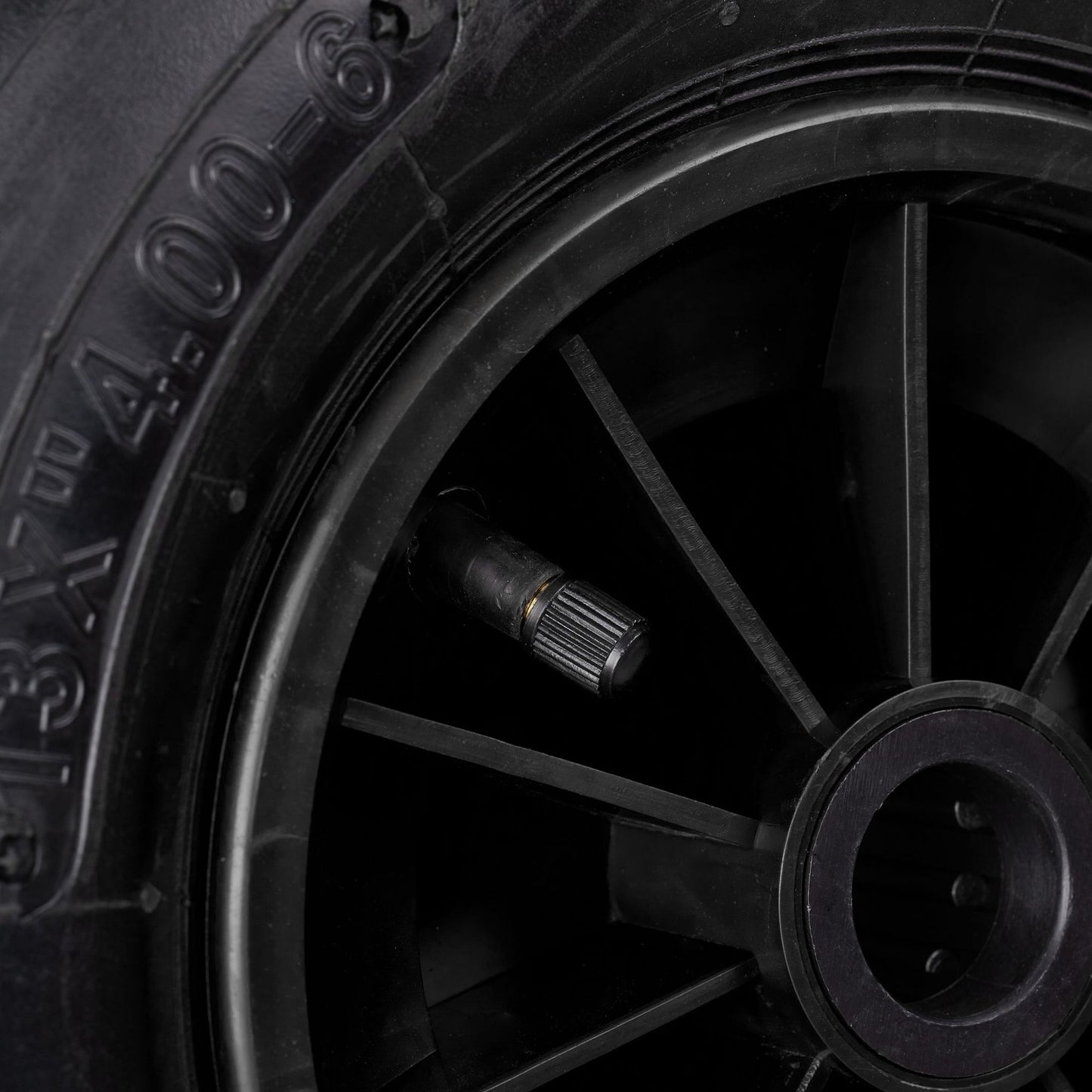 Wheel for wheelbarrow solid rubber 4.00-6