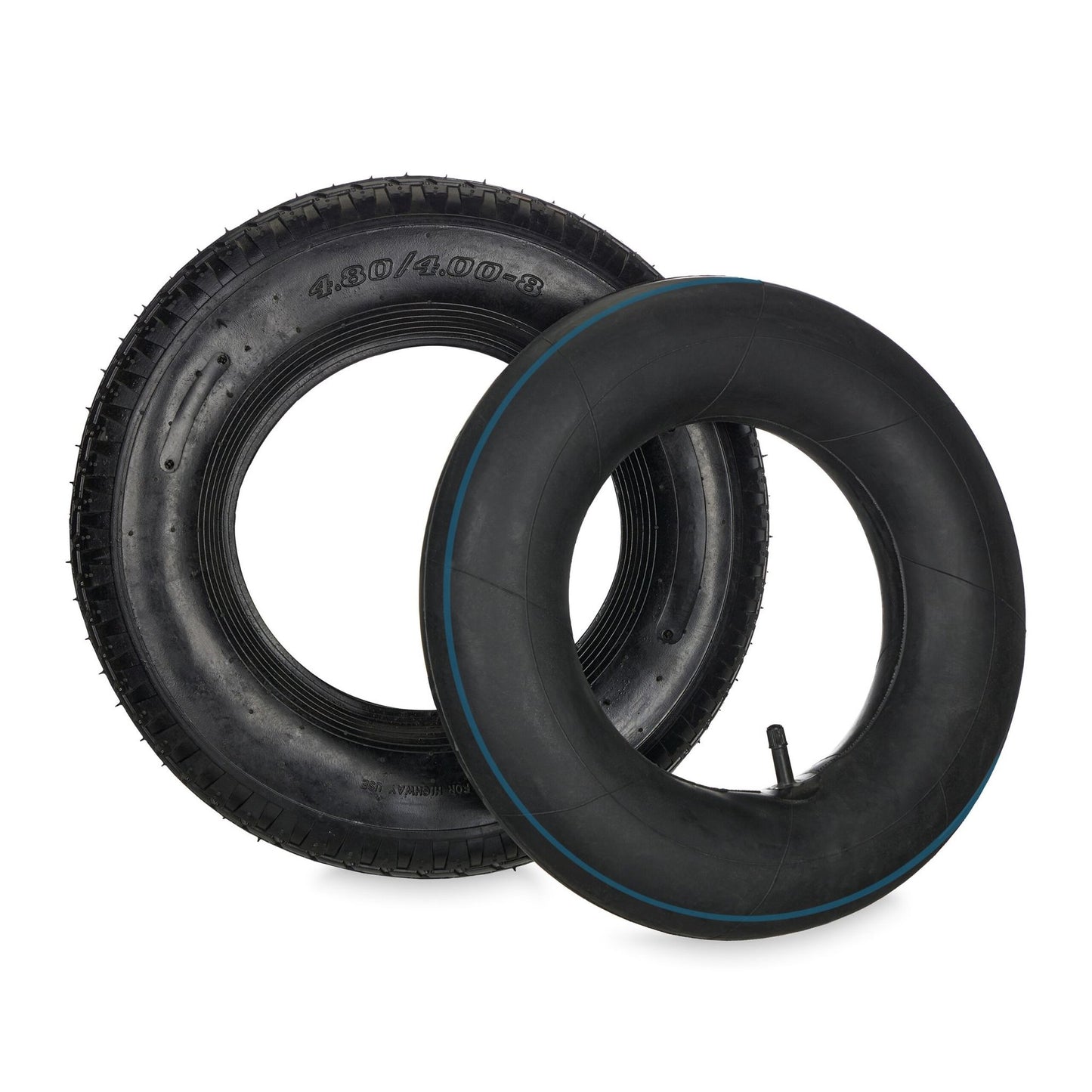 Wheel for wheelbarrow with hose