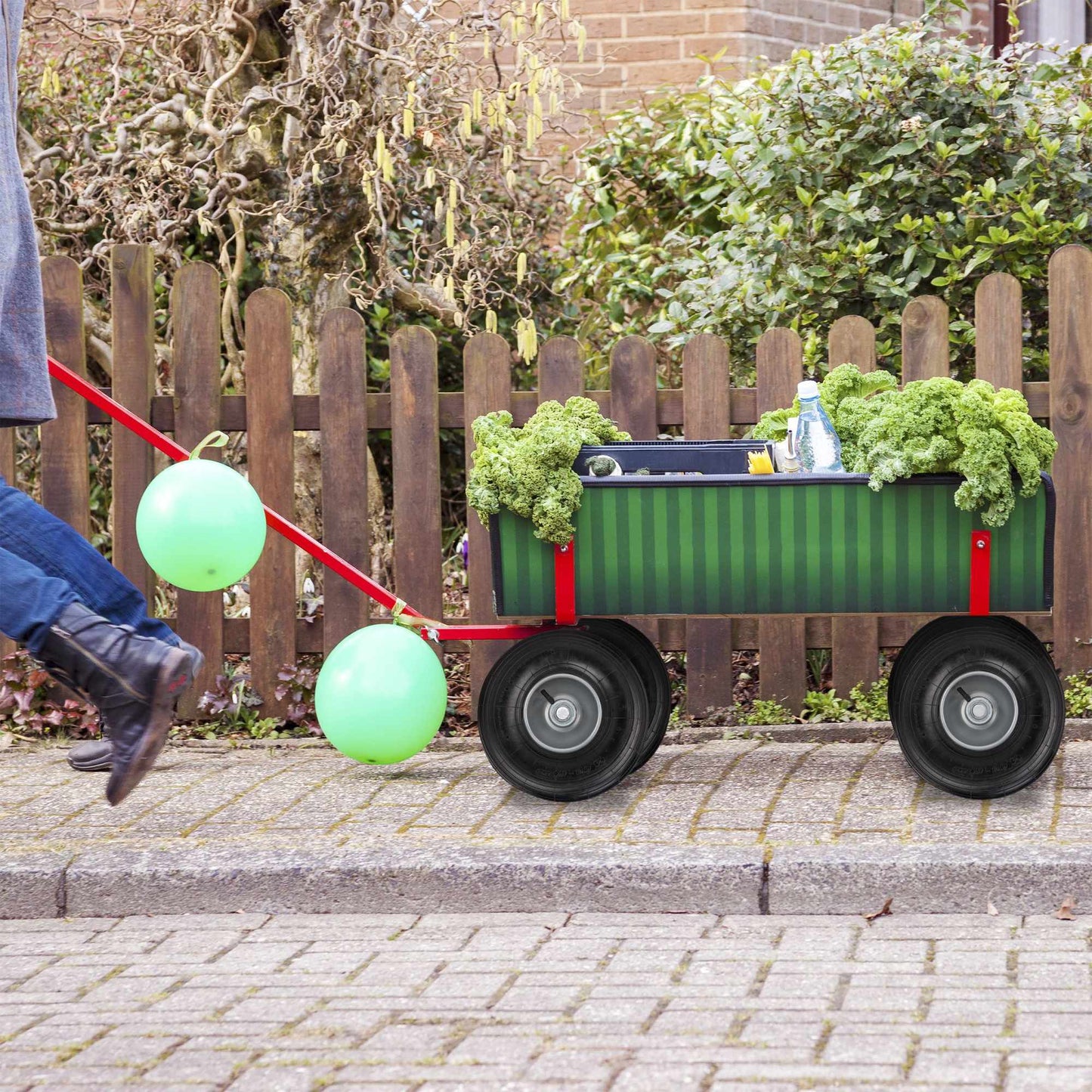 Wheel set for wheelbarrow with tube 4.00-6"