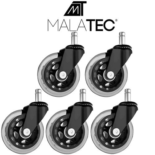 Wheels for an office chair - 5 pcs. Malatec 22077