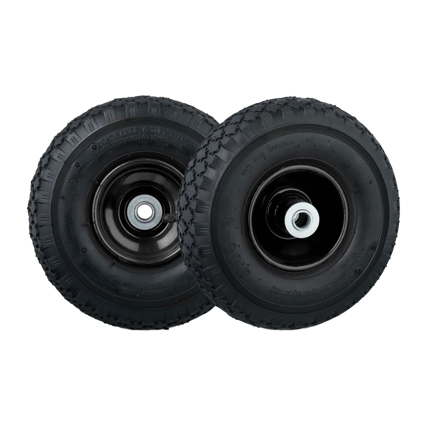Wheels for hand-held truck, 2 pcs 3.00-4