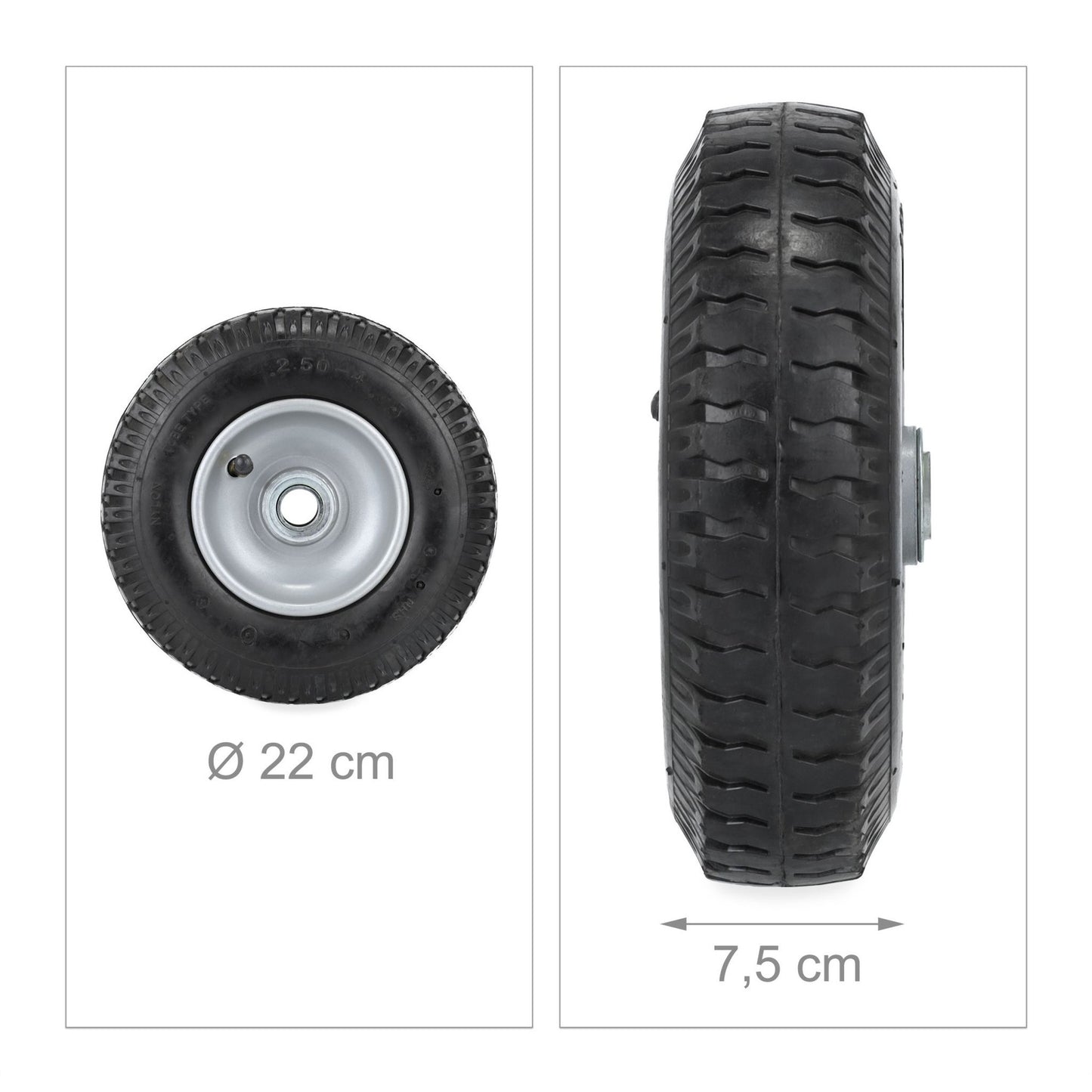 Wheels for wheelbarrow 2.50-4 in sets of 2