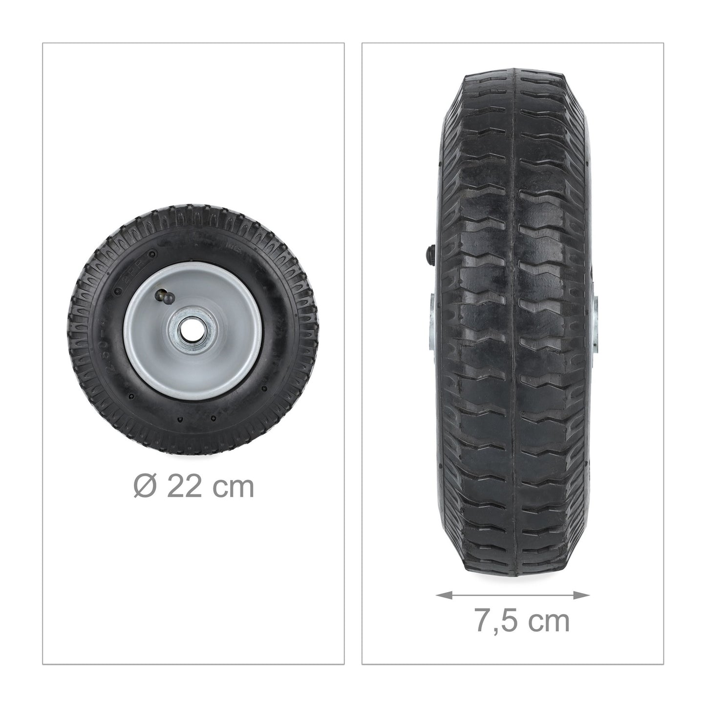 Wheels for wheelbarrow 2.50-4 in sets of 2