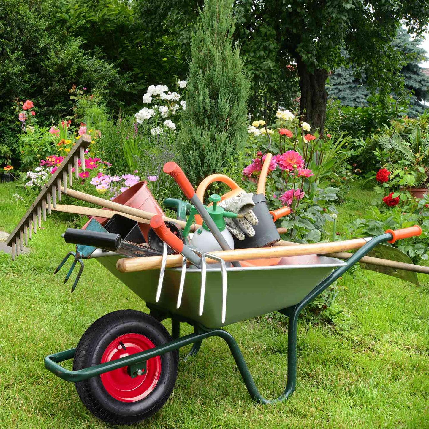 Wheels for wheelbarrow 4.80 4.00-8 with adapters