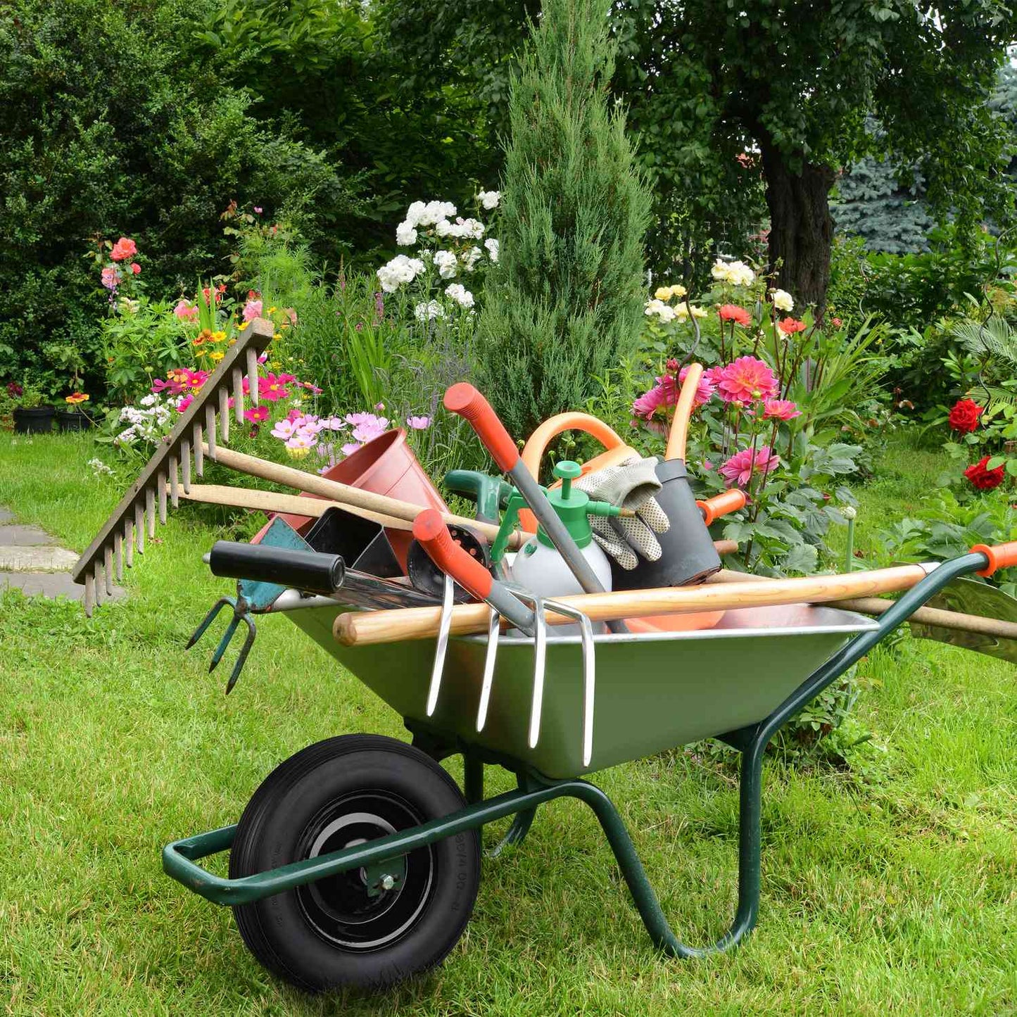 Wheels for wheelbarrow 4.80 4.00-8 with adapters