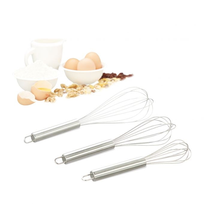 Whisk set in stainless steel