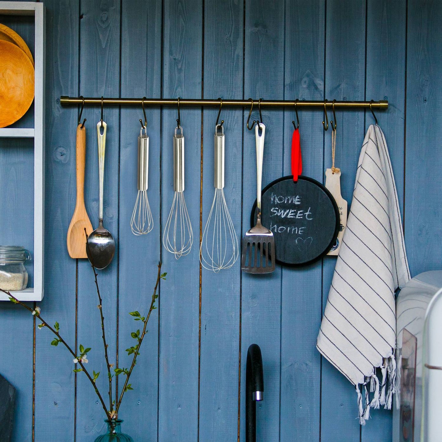 Whisk set in stainless steel